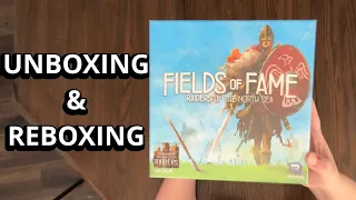 Raiders of the North Sea: Fields of Fame Expansion - What's Inside the box? - Unboxing & Reboxing