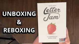 Letter Jam - Co-op Game Unboxing & Reboxing - What's in the Box?