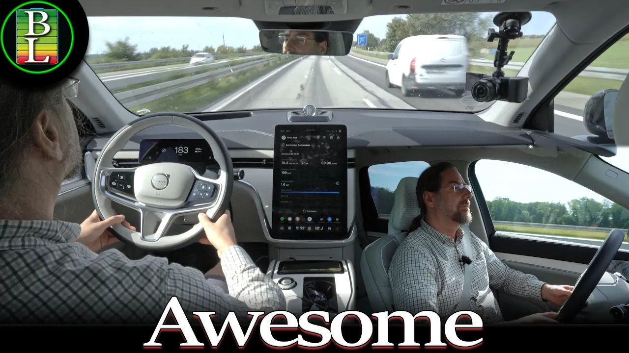 Volvo EX90 2026 Twin Performance - Autobahn Top speed drive