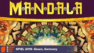 Mandala - game overview at SPIEL 2019