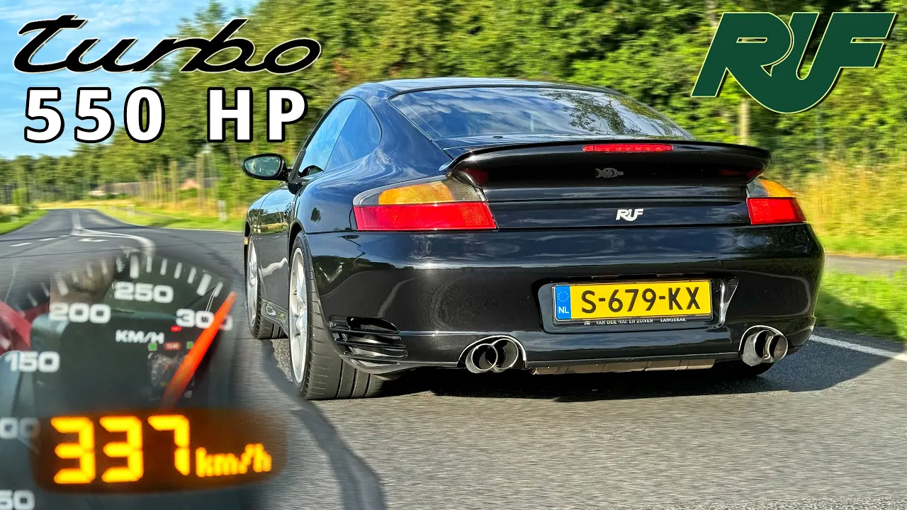 Porsche 996 Turbo RUF 550HP // 100-200 200-300 TOP SPEED SOUND & POV