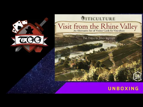 Viticulture Visit from the Rhine Valley Board Game Unboxing