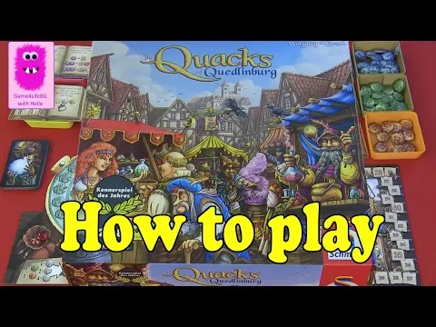 The Quacks of Quedlinburg, How to play (In English, board game, press your luck, family game)