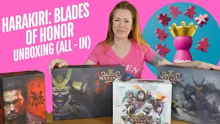 Harakiri Blades of Honor All-in pledge unboxing with expansions
