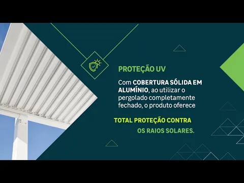 Pergolado Alumínio Retangular Bioclimático Persea Cinza Escuro 246x332x372cm Naterial