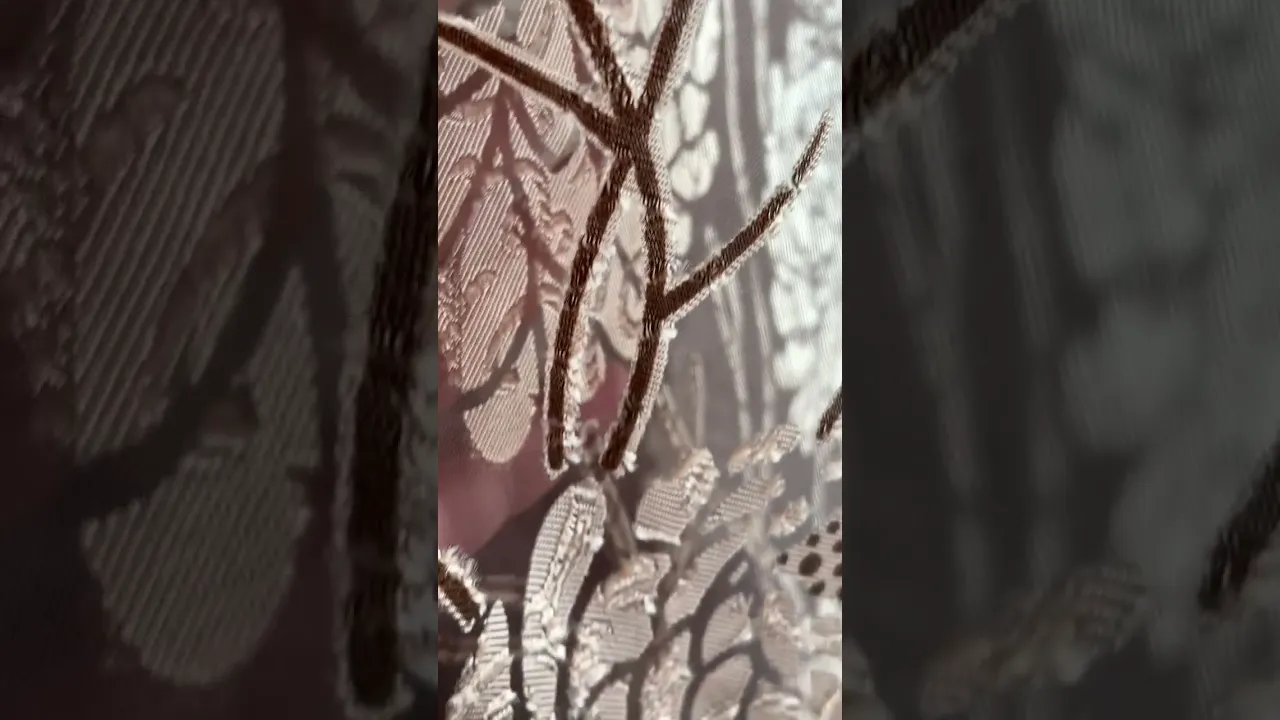 Тюль органза з квітами TOK-9262 бежево-коричневий Тюль органза з квітами TOK-9262 бежево-коричневий