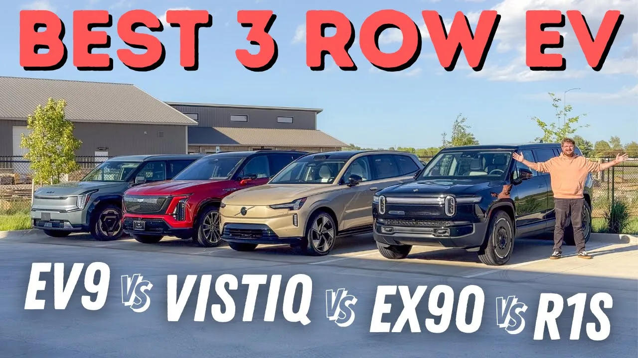 This Is The 3-Row Electric SUV To Buy! Volvo EX90 vs Rivian R1S vs Kia EV9 vs Cadillac Vistiq