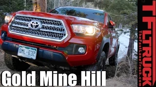 2016 Toyota Tacoma TRD Off-Road takes on a Snowy Gold Mine Hill Review