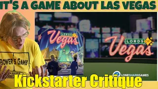 Lords Of Vegas - Kickstarter Critique Review