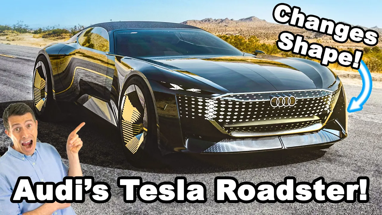 Audi's new Tesla Roadster... it can change shape!?!