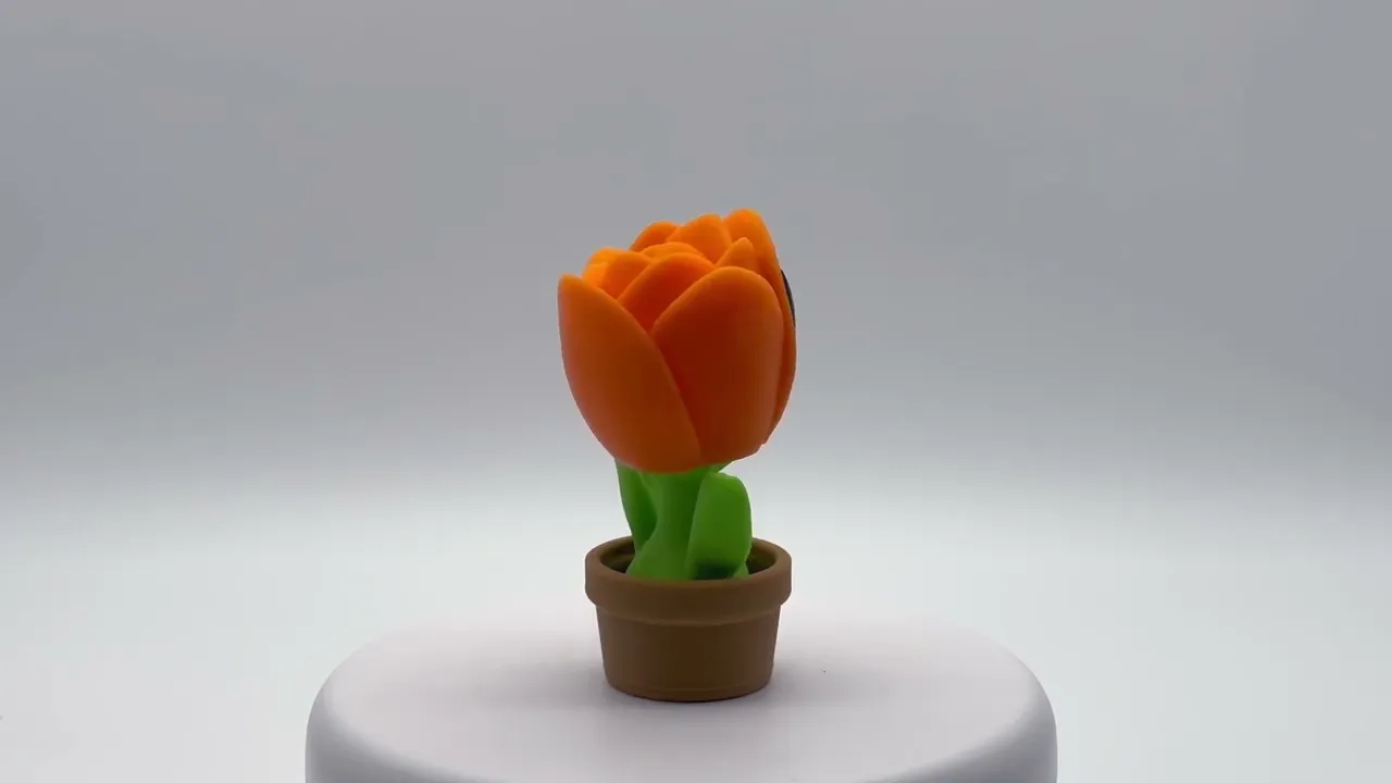 Flower-shaped toy Blob Flowers Tulip Tulip in a pot [FDM printing]