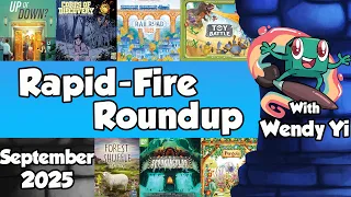 Rapid Fire Roundup September with Wendy