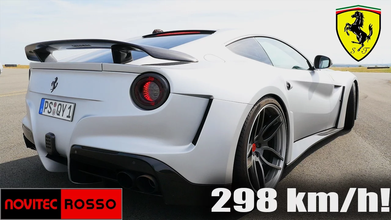 Ferrari F12 NOVITEC N-Largo LOUD! Sound Exhaust 298 km/h Acceleration ONBOARD Drive