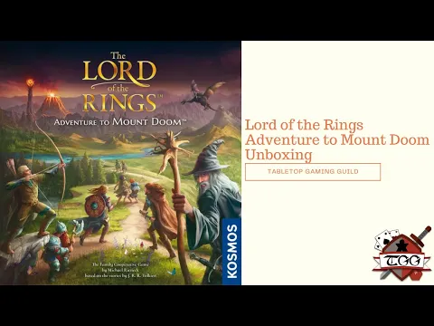 Lord of the Rings Adventure to Mount Doom Board Game Unboxing