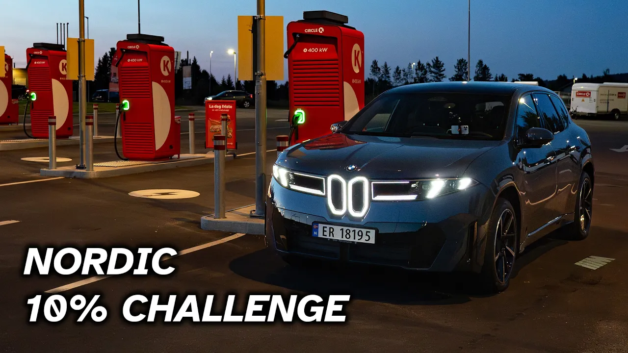 How Far Can The BMW iX3 50 xDrive Go On A 15 Minute Charge? Nordic 10% Challenge!