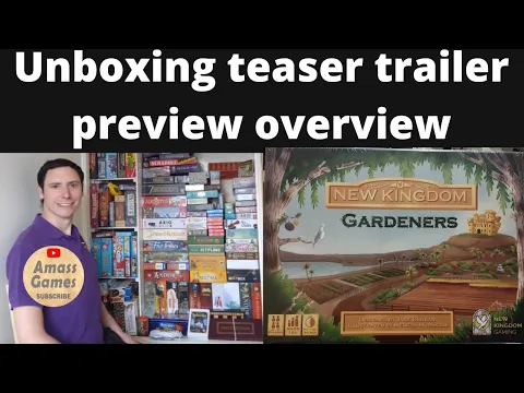 New Kingdom:Gardeners coming soon to Kickstarter unboxing teaser trailer preview overview AmassGames