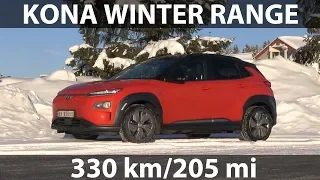 Hyundai Kona winter range and noise