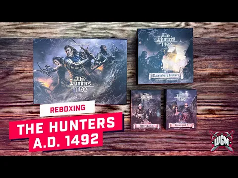 Hunters A.D. 1492 - reboxing video - how to store the game content.