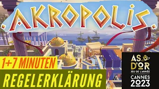 Akropolis Regeln Anleitung Brettspiel - Legespiel Kobold Spieleverlag