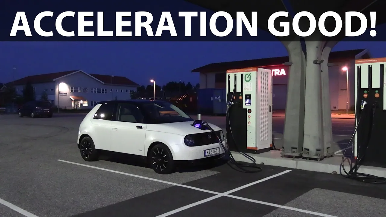 Honda e acceleration and noise test