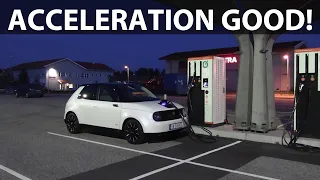 Honda e acceleration and noise test