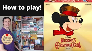 #disney Mickey's Christmas how to play co-operative children's #boardgame #gametok #party AmassGames