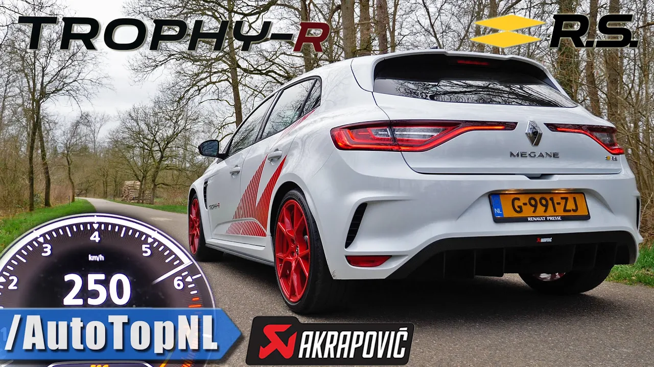 Renault Megane RS Trophy R AKRAPOVIC 0-250km/h ACCELERATION & SOUND by AutoTopNL