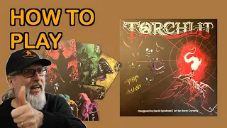 How to Play Torchlit, the new trick taking game from publishers allplay, designed by David Spalinski