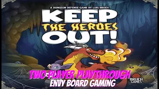 Keep the Heroes Out Board Game Playthrough