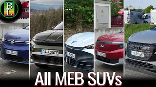 MEB SUV Comparison – VW ID.4 vs. Audi Q4 vs. Skoda Enyaq vs. Cupra Tavascan vs. Ford Explorer