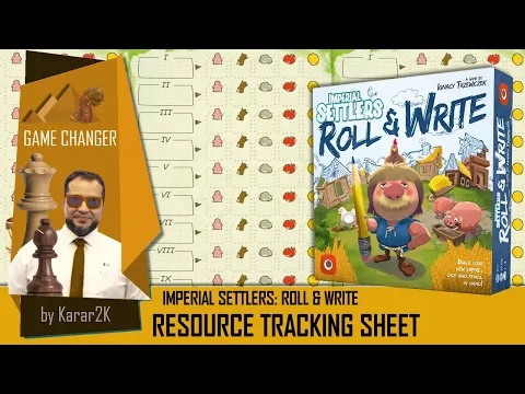 Imperial Settlers Roll & Write: Resource Tracking Sheets - Game Changer