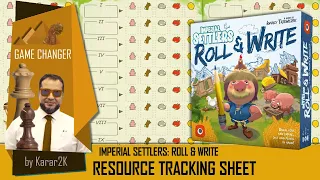 Imperial Settlers Roll & Write: Resource Tracking Sheets - Game Changer