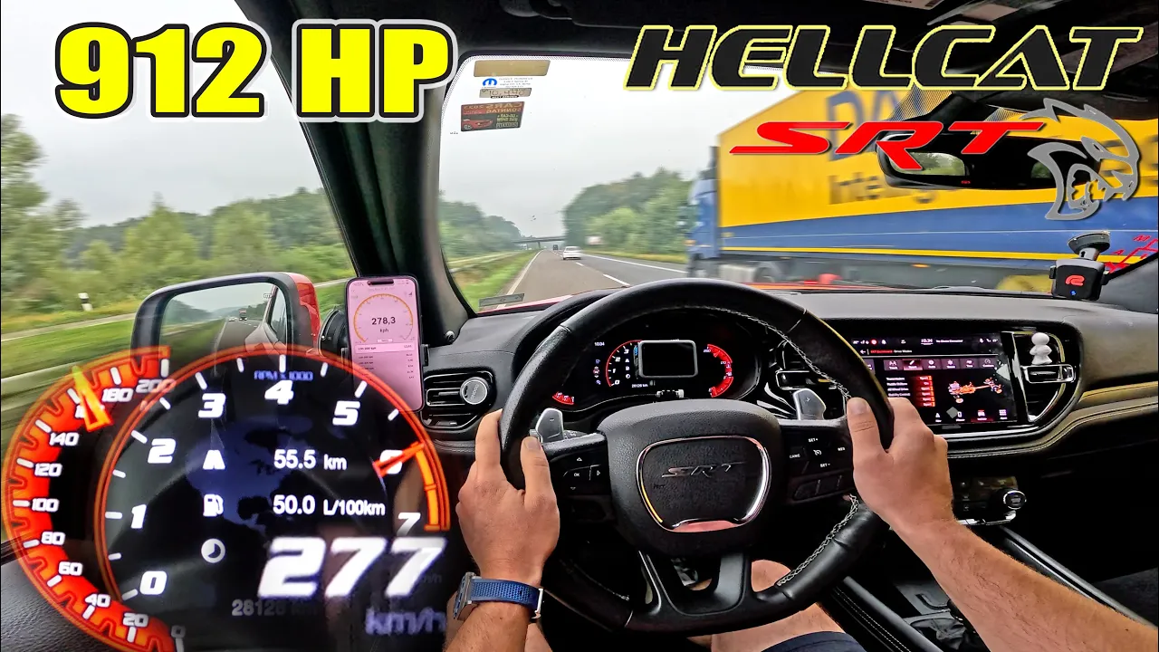 FASTEST SUV!? 912HP DODGE DURANGO HELLCAT is INSANE on AUTOBAHN