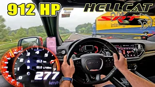 FASTEST SUV!? 912HP DODGE DURANGO HELLCAT is INSANE on AUTOBAHN