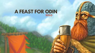 A Feast for Odin + The Norwegians Expansion | Solo Board Game Tutorial and Playthrough