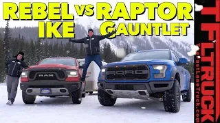 Best Towing Off-Road Truck! Ford Raptor vs Ram Rebel vs World's Toughest Towing Test