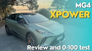 How fast does the MG4 XPOWER get to 100km/h? Is this supercar beating hatchback the real deal?