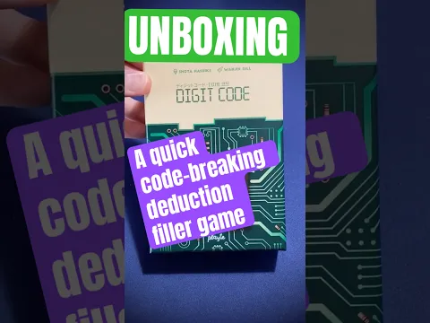 Unboxing Digit Code: A Code-breaking Deduction Filler Game from Playte! #boardgames #boardgame