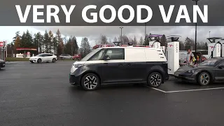VW ID Buzz Cargo range test with trailer part 1