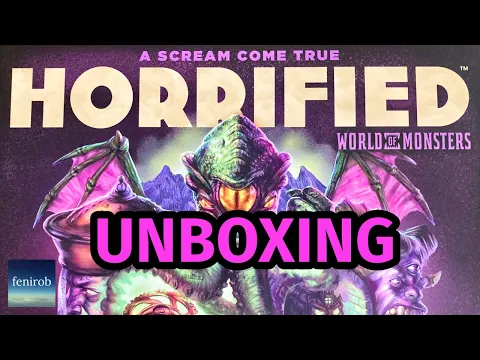 Horrified: World Of Monsters Board Game | Unboxing (No Talking)