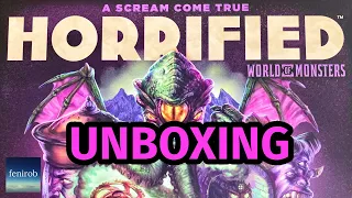 Horrified: World Of Monsters Board Game | Unboxing (No Talking)