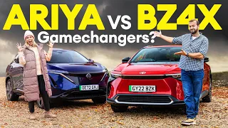 Nissan ARIYA vs Toyota BZ4X: perfect timing or has the Toyota arrived too late?