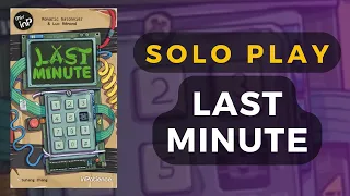 Last Minute Board Game Solo Playthrough | DaniCha