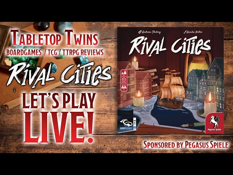[TABLETOP TWINS] Rival Cities Let's Play/Review (Pegasus Spiele) (Yuki & Yuna | Twin Vtubers)