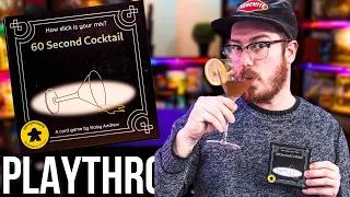 60 Second Cocktail Board Game Playthrough & Cocktail Tutorials!