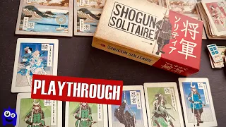 Shogun Solitaire Travel Game Playthrough | Worthington Publishing | Solo Wargame