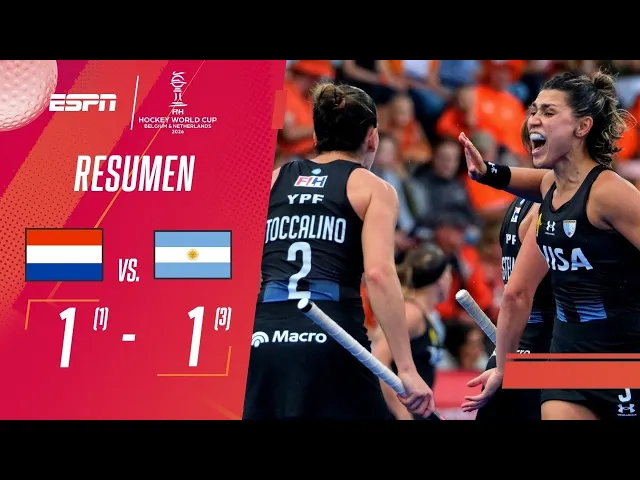 ¡¡LAS LEONAS CAMPEONAS DEL MUNDO POR TERCERA VEZ!! | Países Bajos 1(1)-1(3) Argentina | RESUMEN