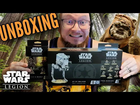 Star Wars Legion Ewoks and AT-ST UNBOXING!