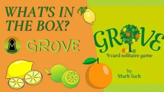 What's In The Box? Grove Unboxing Kickstarter Side Room Games