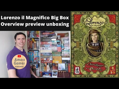 Lorenzo il Magnifico Big Box board game preview overview unboxing teaser *AmassGames * Klemens Franz